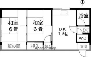 グリーンハイツ【7号室】の間取り