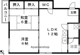 ハイツアスカⅡ【202号室】の間取り
