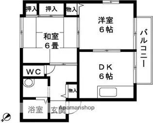 ハイツシービーⅠ【2階】の間取り