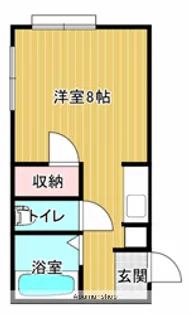 ドミール中貫【1階】の間取り