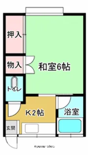 青山ハイツ【2階】の間取り