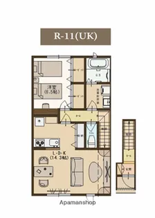 ユーソニアン・LAMER見附【R11号室】の間取り