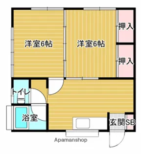 コーポKYT−Ⅴ【201号室】の間取り