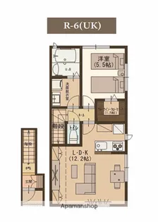 USONIA DCⅡ【R6号室】の間取り