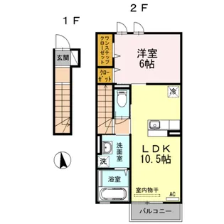 ノヴェル ヴィラ【2階】の間取り