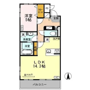 セリージャデトーア【3階】の間取り