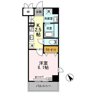 クレストスクエア【3階】の間取り