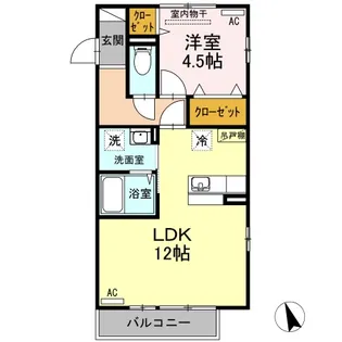 ル・レクチエ【2階】の間取り