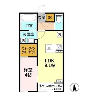 デセオ【2階】の間取り