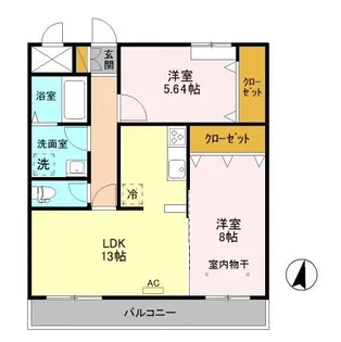 グランシャリオ【3階】の間取り