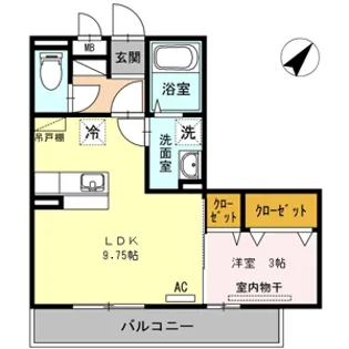 アイビス【3階】の間取り