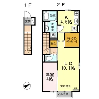リッシュ沢田【2階】の間取り
