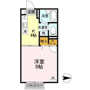 ヒルバレー A【2階】の間取り