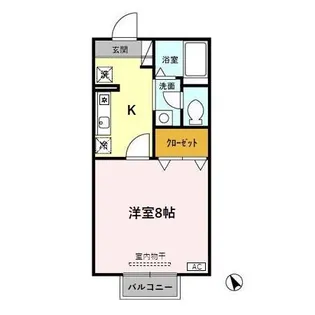 セジュールクレア【2階】の間取り