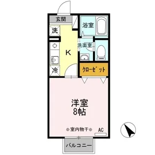 セジュールクレア【2階】の間取り