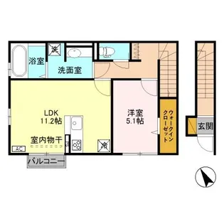 スカイベル A【2階】の間取り