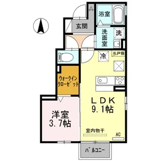 ボナール新館【1階】の間取り