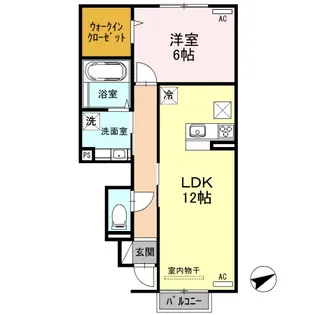 ルーナ・クレシェンテ【1階】の間取り