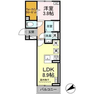 リッシュ要町【1階】の間取り