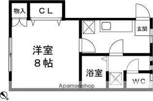 CAMPUS(キャンパス)1461Ⅲ【102号室】の間取り