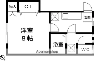 CAMPUS(キャンパス)1461Ⅲ【202号室】の間取り