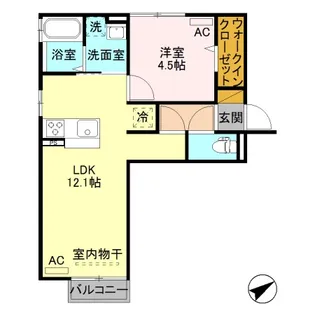 アクシアⅡ要町【2階】の間取り