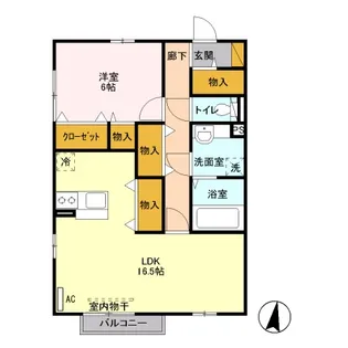 ココアスクエア【2階】の間取り