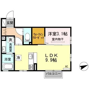 ヴィラ エトワール【2階】の間取り