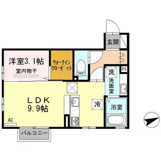 ヴィラ エトワール【1階】の間取り