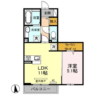 セブン アウルズ Ⅱ【2階】の間取り
