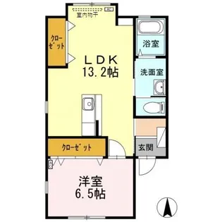 プロムナード【1階】の間取り