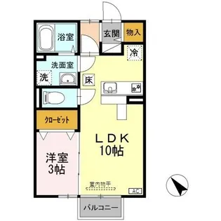 サンモールパレス【1階】の間取り