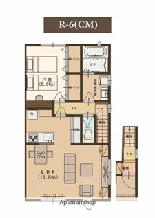 USONIA DC【R6号室】の間取り