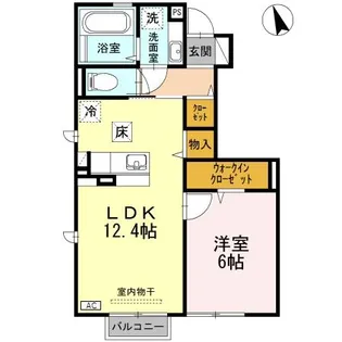 コレージュ・シャン・エスト【1階】の間取り