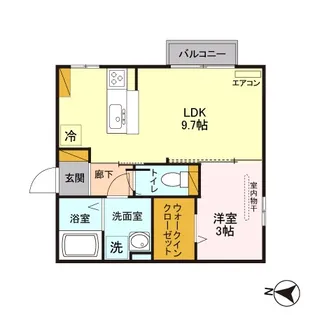 メゾンブランシュ【2階】の間取り