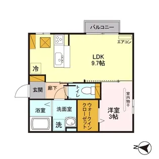 メゾンブランシュ【1階】の間取り