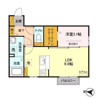 メゾンブランシュ【2階】の間取り