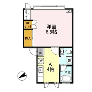 コーポサンフラワー【1階】の間取り