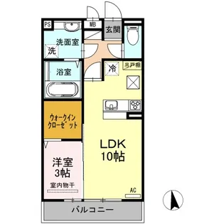 コンフォルト アン【1階】の間取り