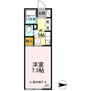マエサン宮内【1階】の間取り