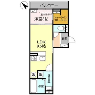 プレミアステイツY【3階】の間取り