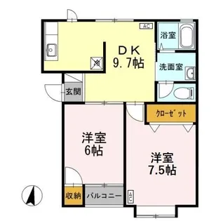 シャルマン・パル【1階】の間取り