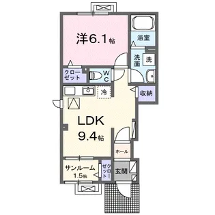 エトワール【1階】の間取り