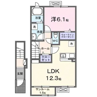 エトワール【2階】の間取り