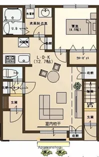 パーク・ユーソニア【1階】の間取り