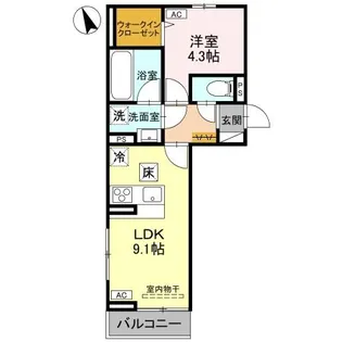 プレミアステイツH【1階】の間取り