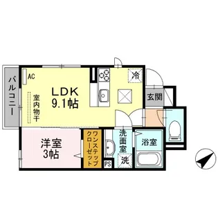 フェアリー・コート【1階】の間取り