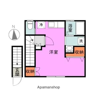 ベル今朝白【203号室】の間取り