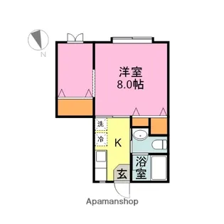ピア吉美【103号室】の間取り