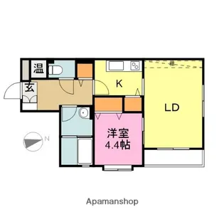 フレンド幸【205号室】の間取り